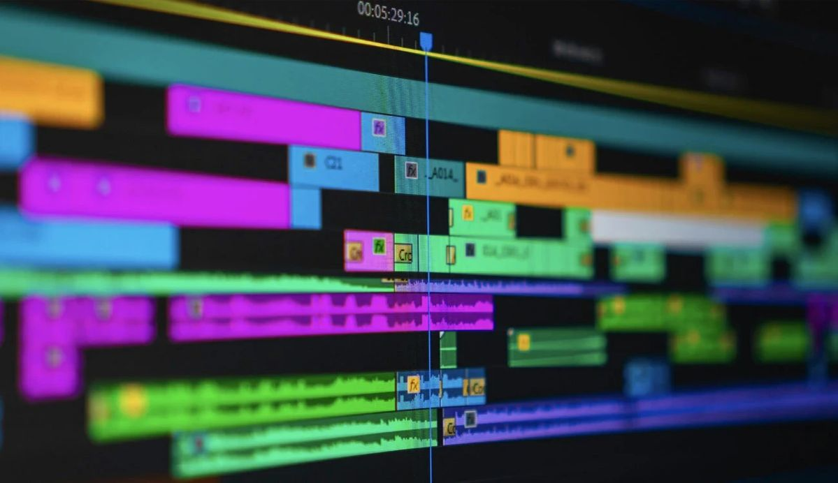 Aaroh Media edit timeline